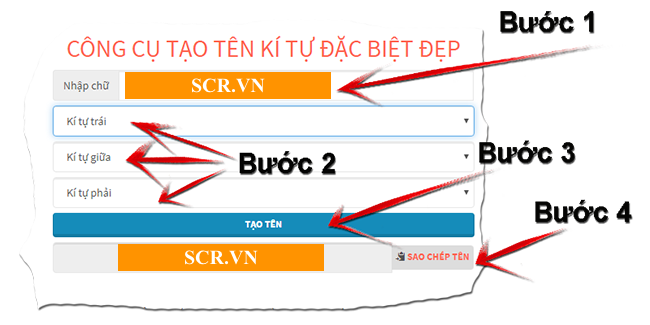 tao ten ki tu dac biet dep