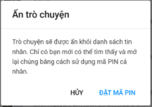 Xác Nhận Ẩn Trò Chuyện