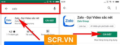 Cách cài zalo trên điện thoại