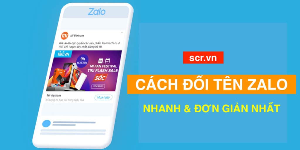 Cách Đổi Tên ZALO