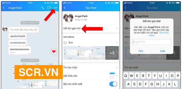 Cách đổi tên zalo của bạn bè