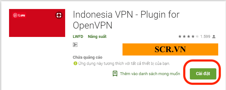 Cài đặt Indonesia VPN cho Android