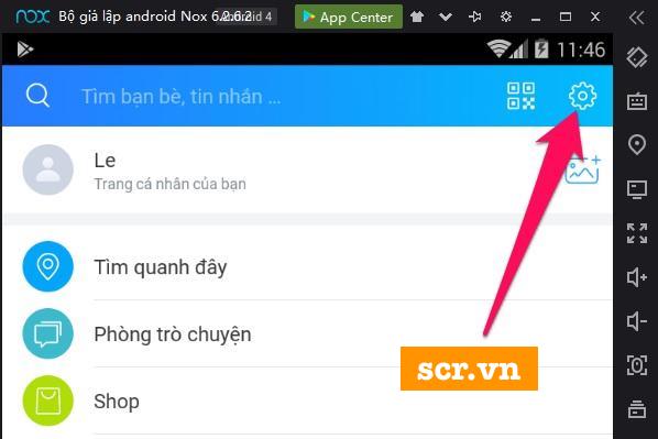 Chọn Cài Đặt