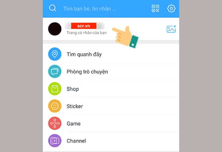 Chọn Trang cá nhân của bạn