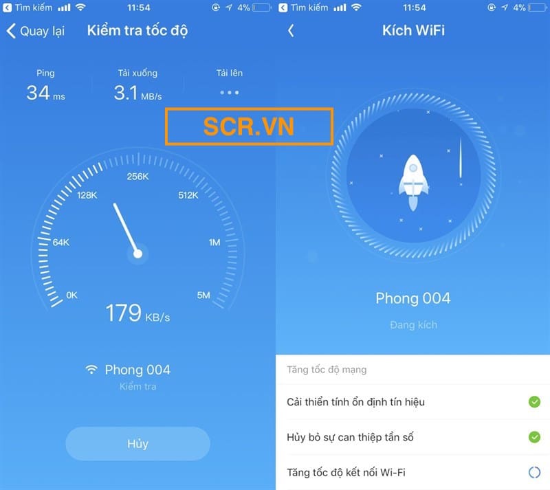 Kiểm tra tốc độ wifi