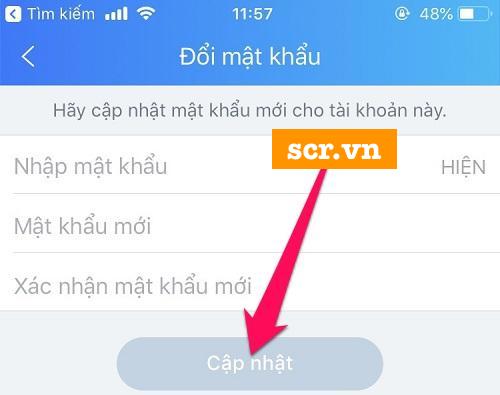 Nhập Mật Khẩu Mới