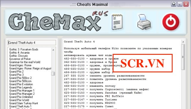 Ứng dụng hack game offline Chemax