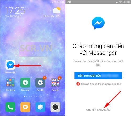 Vào Messenger Trên Điện Thoại