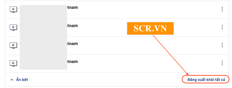 Đăng xuất khỏi tất cả