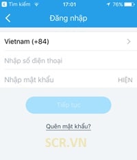 vào zalo điện thoại