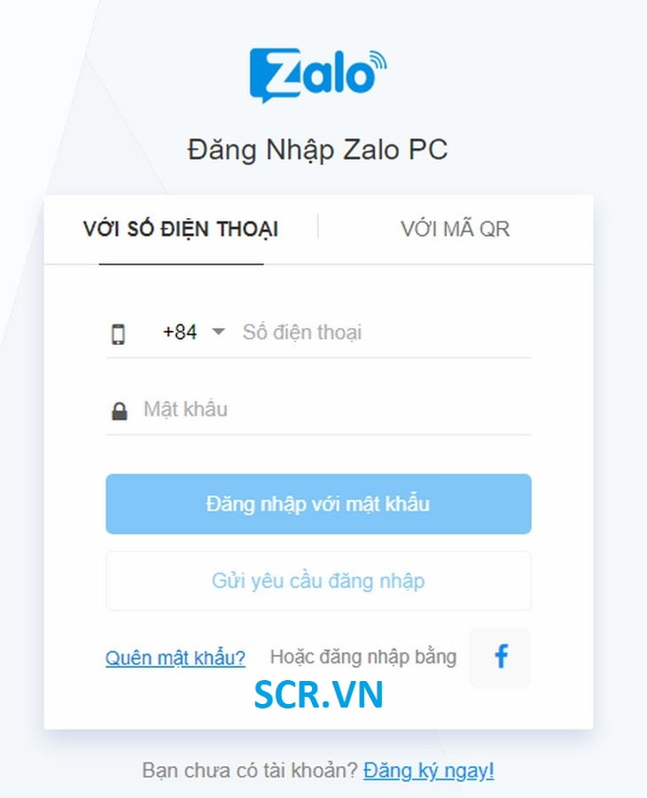 đăng nhập zalo bằng trình duyệt trên máy tính