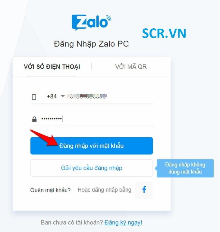 vào zalo bằng trình duyệt trên máy tính 2
