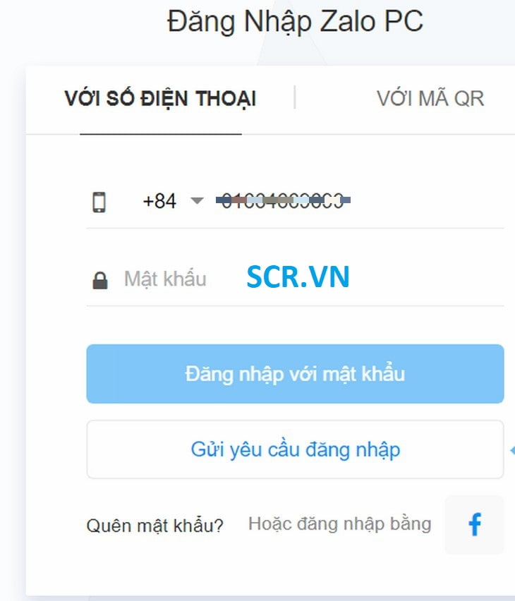 vào zalo bằng trình duyệt 2