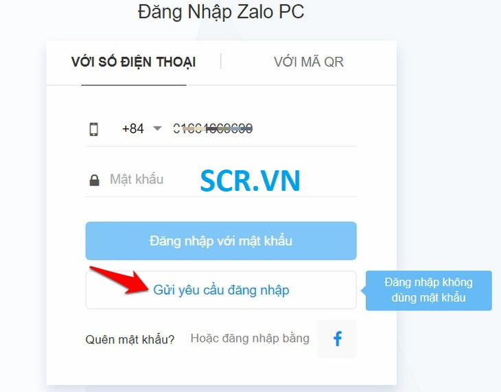 vào zalo bằng trình duyệt 1
