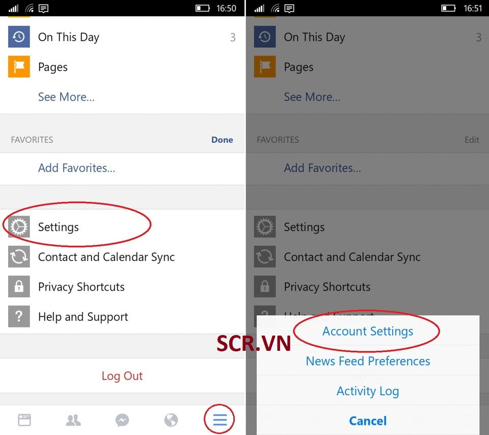 Đăng xuất fb điện thoại 1