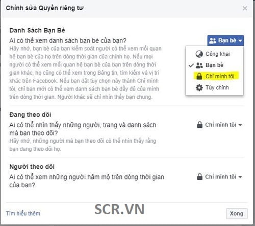 Ai có thể xem danh sách bạn bè của bạn?