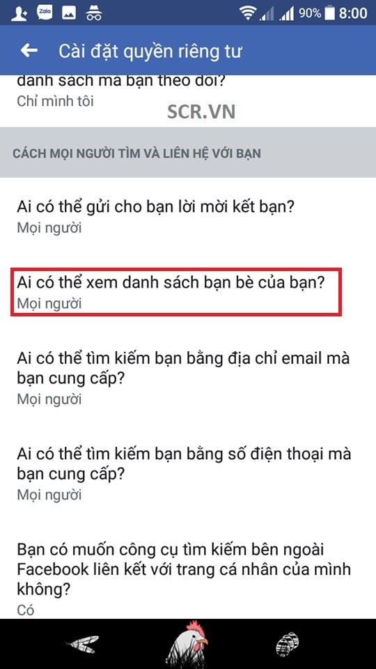 Ai có thể xem danh sách bạn bè của bạn?