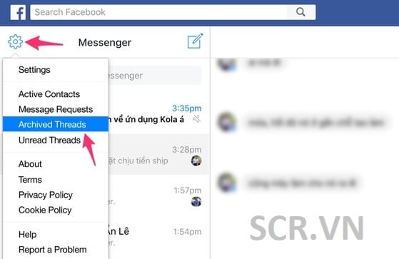 Ẩn TN Messenger Trên Máy Tính