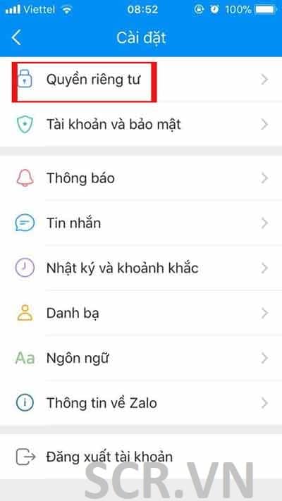 cách Ẩn sđt Zalo