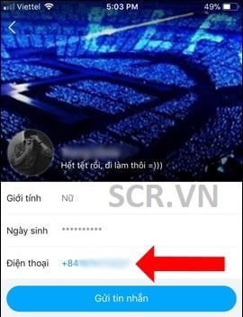 Hiển Thị Số Điện Thoại Zalo