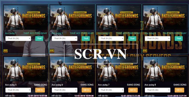 Chọn Acc Pubg Thuê