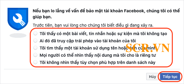 Kiểm tra bảo mật Facebook