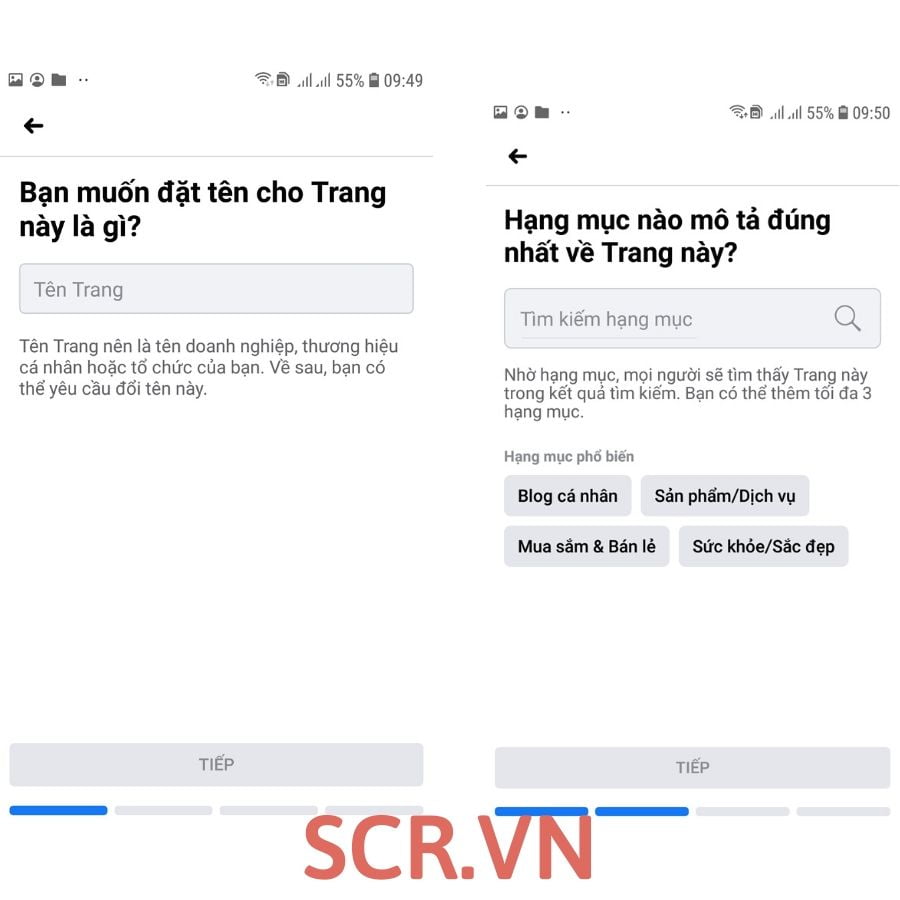 cách lập fanpage trên điện thoại 2