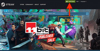 Nhấp vào Install Steam