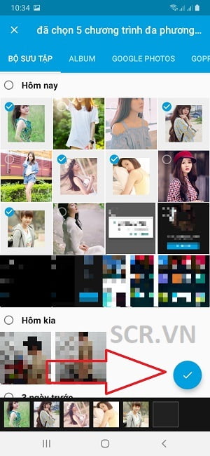 Tạo video mới để bắt đầu làm video ảnh mới với Quik.