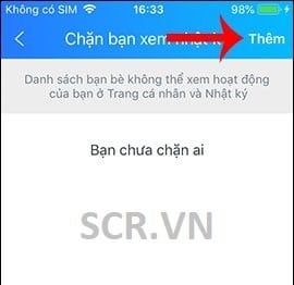 Chặn Bạn Bè Xem Nhật Ký