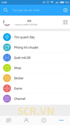 Xoá tài khoản Zalo