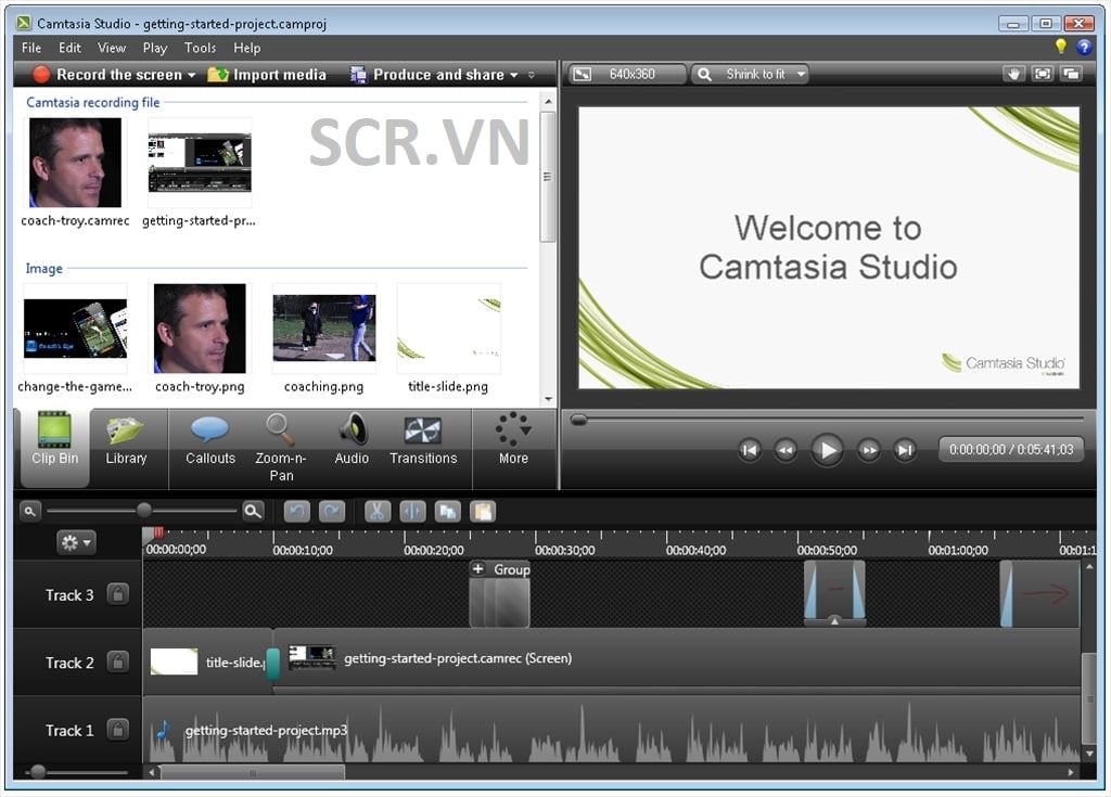 Tạo Video Từ Ảnh Bằng Phần Mềm Camtasia Studio 