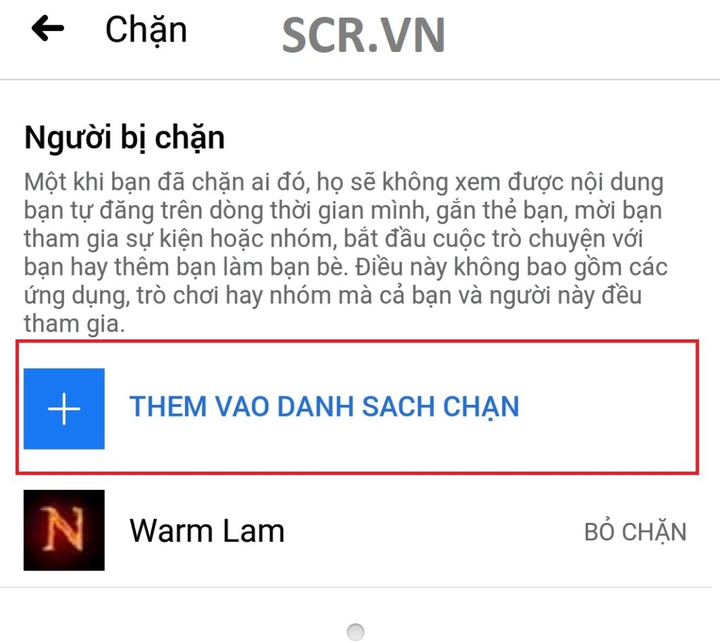 Chặn FB Bằng Điện Thoại