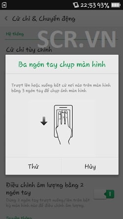 Chụp Màn Hình Oppo Bằng 3 Ngón Tay