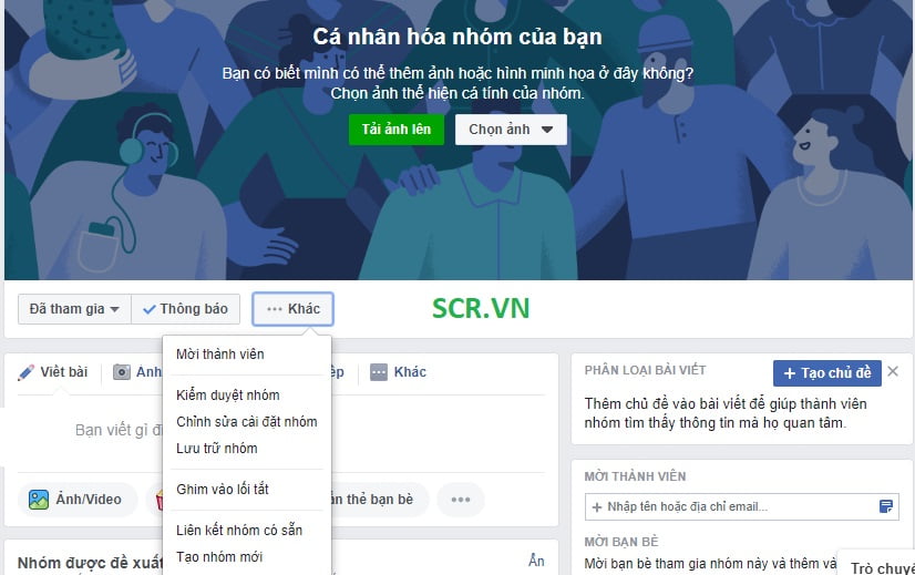 Cách tạo nhóm Facebook trên destop 7