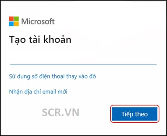 đăng ký microsoft