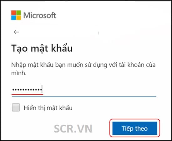 tạo tài khoản microsoft