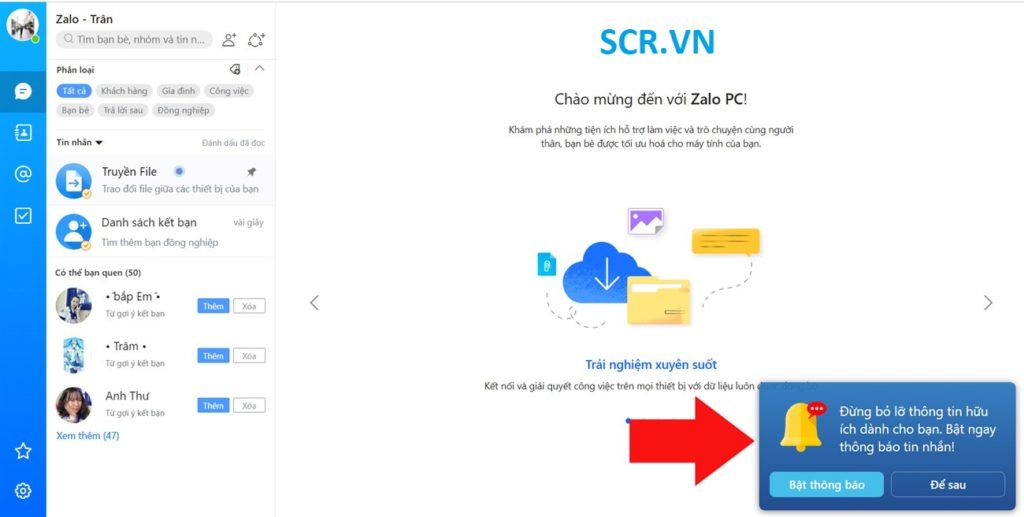 vào zalo bằng ứng dụng trên máy tính 6