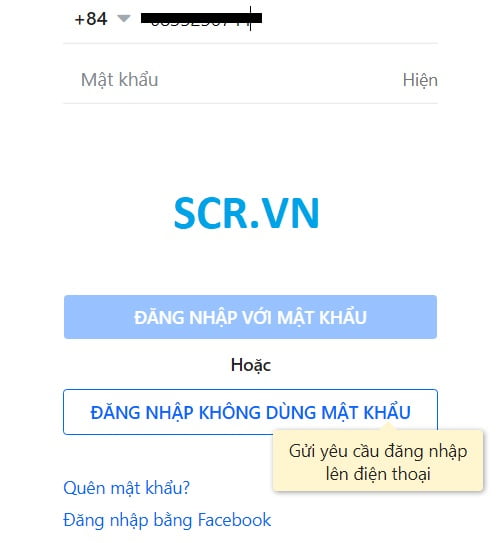vào zalo bằng ứng dụng