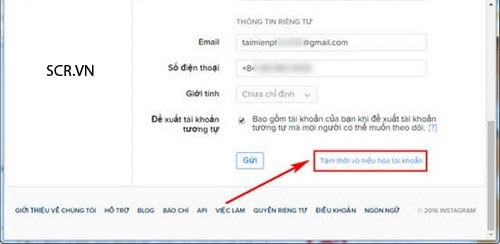 Cách xóa tài khoản Instagram tạm thời