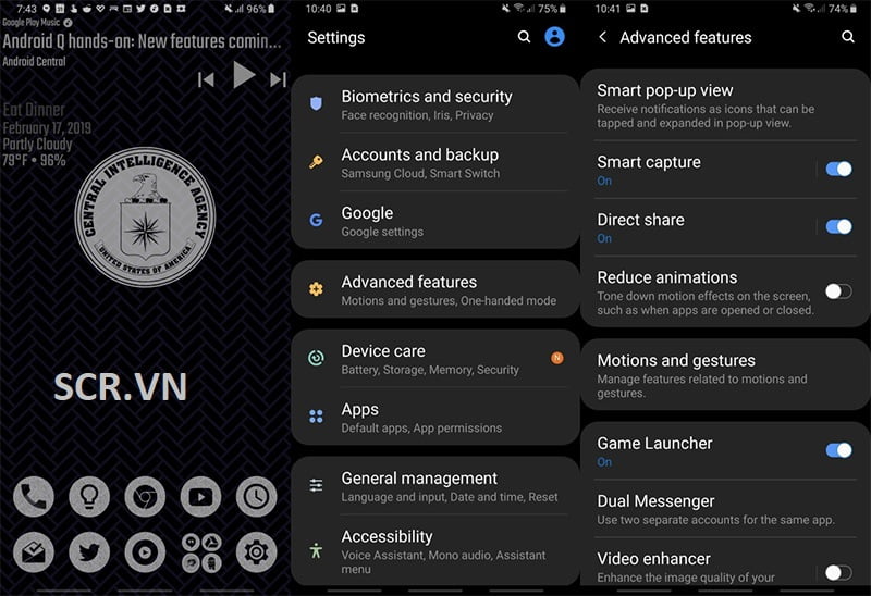 Cách Chụp Màn Hình Samsung Bằng Cử Động Tay