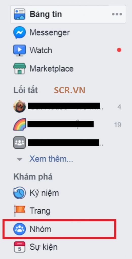 xóa nhóm facebook trên máy tính