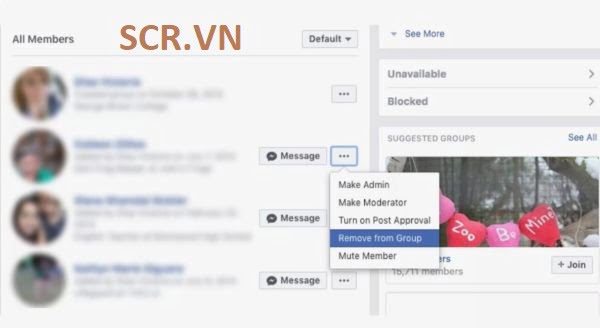 xóa nhóm facebook trên máy tính 3