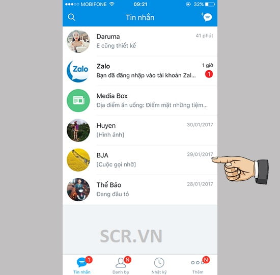 Cách Ẩn Trò Chuyện Zalo Trên iPhone