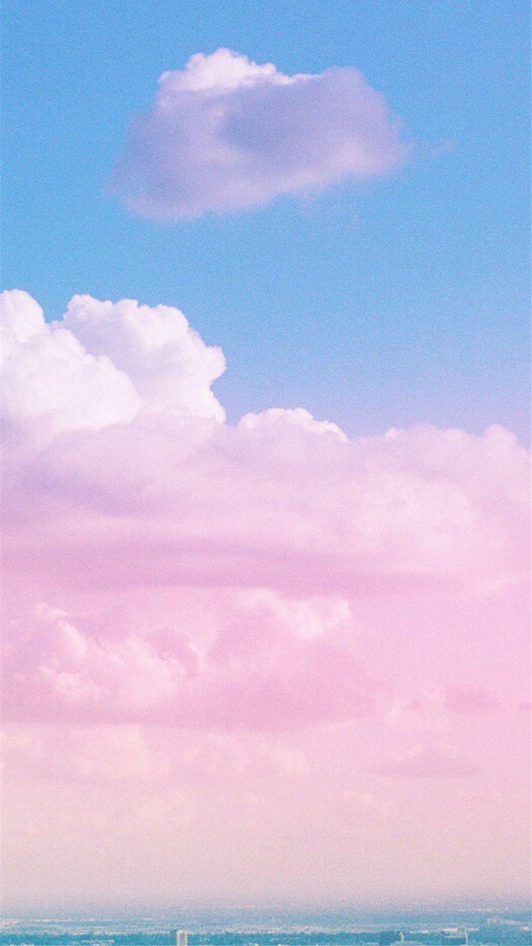 Background hồng xanh về bầu trời