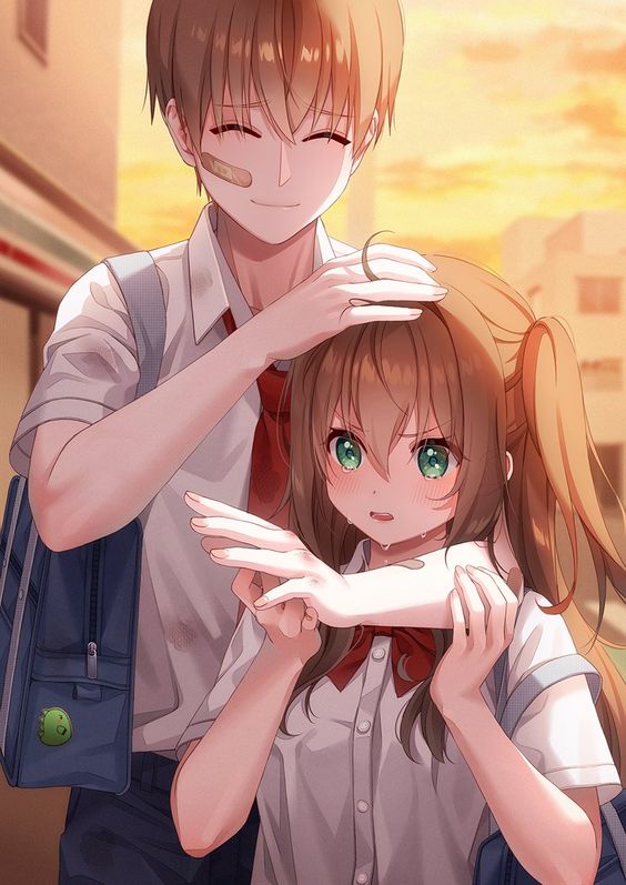 Hình đôi bạn trẻ Anime xứng đáng yêu