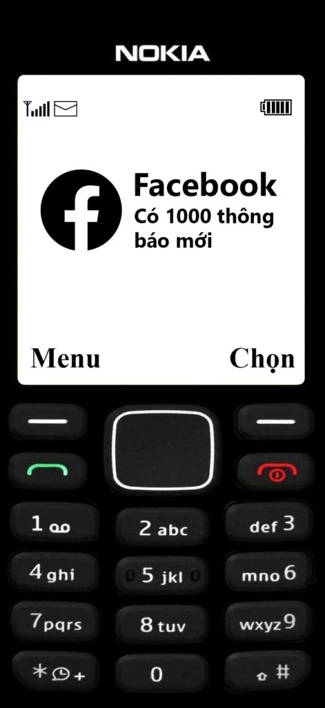 Hình nền thông báo Facebook