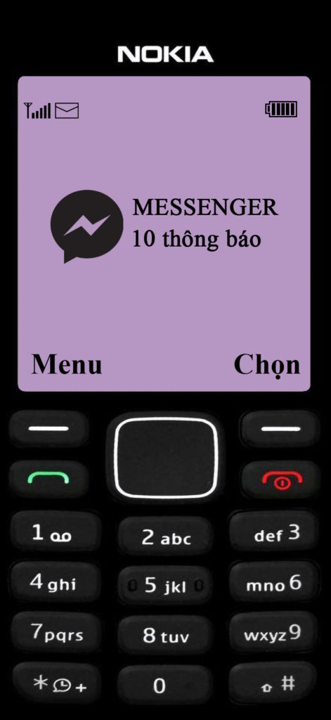 Hình nền thông báo Messenger