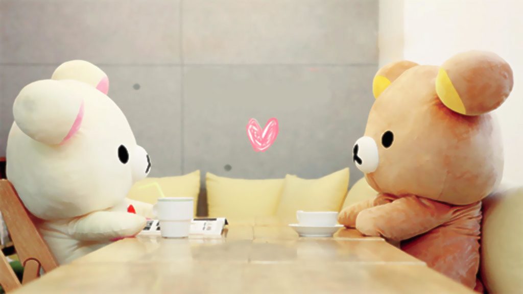 hình nền 2 chú gấu cute