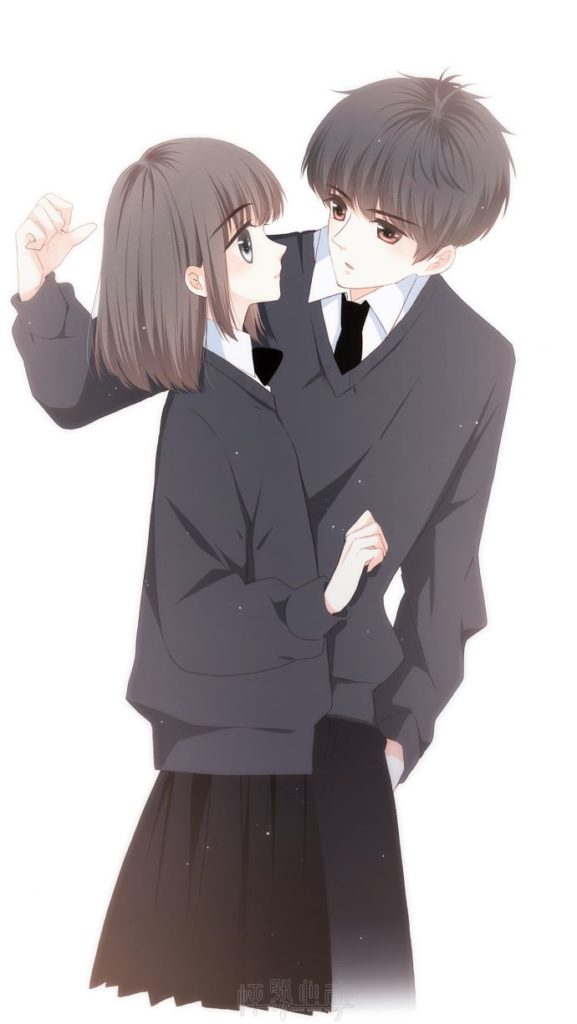 Ảnh avatar cặp đôi học sinh Anime dễ thương